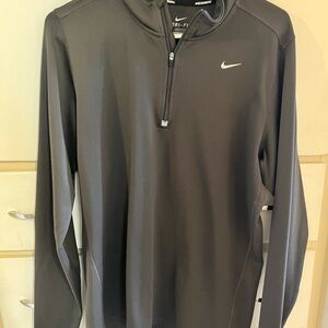Nike Dark Gray Lightweight Quarter-Zip Jacket